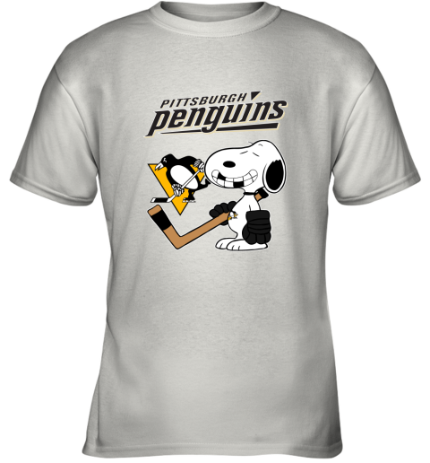 Pittsburgh Penguins Ice Hockey Broken Teeth Snoopy NHL Youth T-Shirt