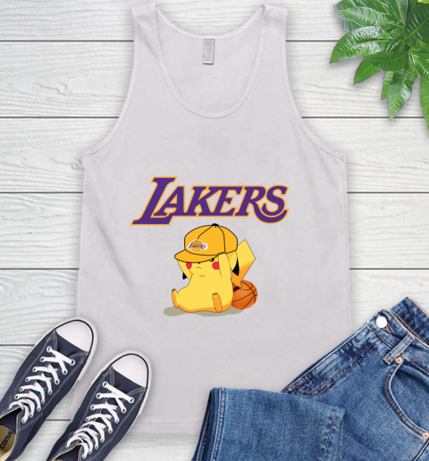 NBA Pikachu Basketball Sports Los Angeles Lakers Tank Top
