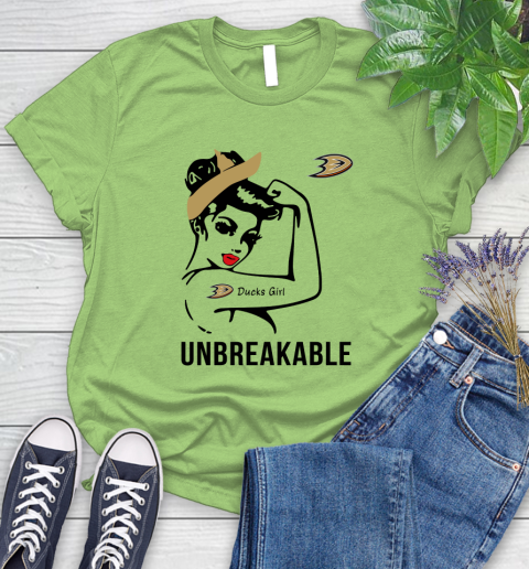 NHL Anaheim Ducks Girl Unbreakable Hockey Sports Women's T-Shirt 7