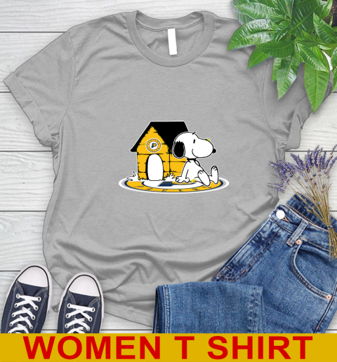 NBA Basketball Indiana Pacers Snoopy The Peanuts Movie Shirt Women's T-Shirt 5