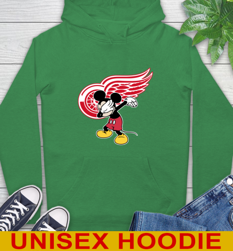 Detroit Red Wings NHL Hockey Dabbing Mickey Disney Sports Hoodie 8
