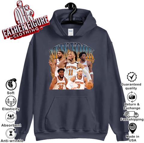 New York Knicks Basketball Hoodie - Father Figure Clothing