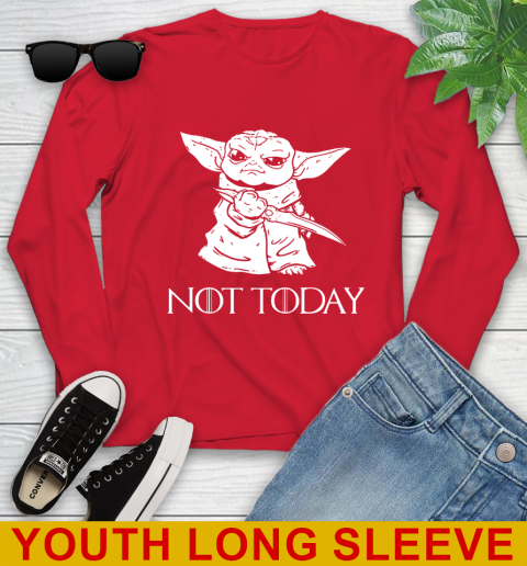 Not Today Game Of Thrones Star Wars Baby Yoda Shirt 127
