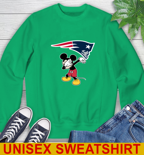 New England Patriots NFL Football Dabbing Mickey Disney Sports Sweatshirt 6