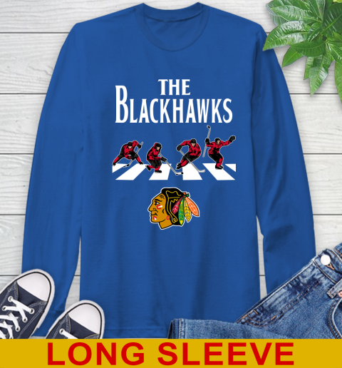 NHL Hockey Chicago Blackhawks The Beatles Rock Band Shirt Long Sleeve T-Shirt 11