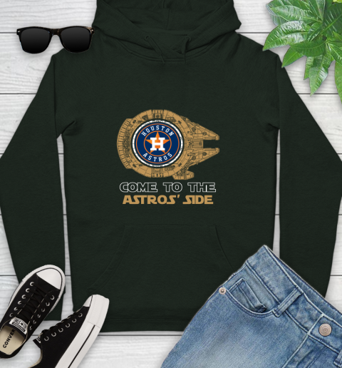 MLB Come To The Houston Astros Side Star Wars Baseball Sports Youth Hoodie 14