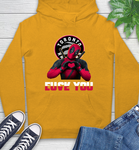 NBA Toronto Raptors Deadpool Love You Fuck You Basketball Sports Hoodie 2