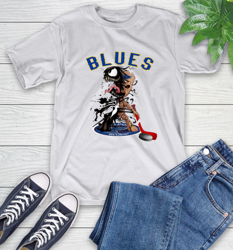 NHL St.Louis Blues Hockey Venom Groot Guardians Of The Galaxy T-Shirt 12