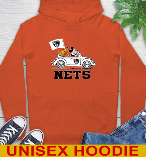 NBA Basketball Brooklyn Nets Pluto Mickey Driving Disney Shirt Hoodie 5