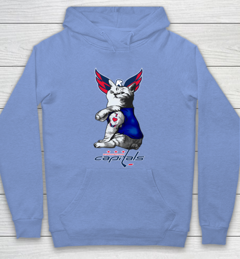NHL My Cat Loves Washington Capitals Hockey Hoodie 8