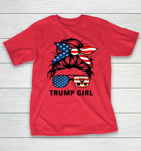 Trump Girl American Flag Glass T-Shirt 7
