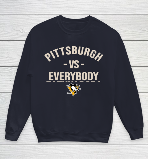 Pittsburgh Penguins Vs Everybody Youth Sweatshirt 2