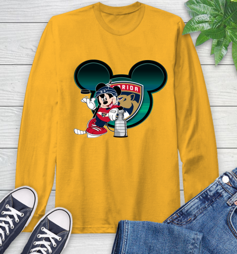 NHL Florida Panthers Stanley Cup Mickey Mouse Disney Hockey T Shirt Long Sleeve T-Shirt 3