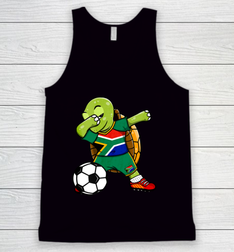 Dabbing Turtle South Africa Soccer Fans Jersey Football Tank Top