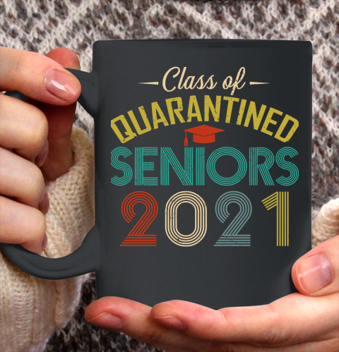 Class of 2021 Quarantined Seniors Funny Vintage Ceramic Mug 11oz