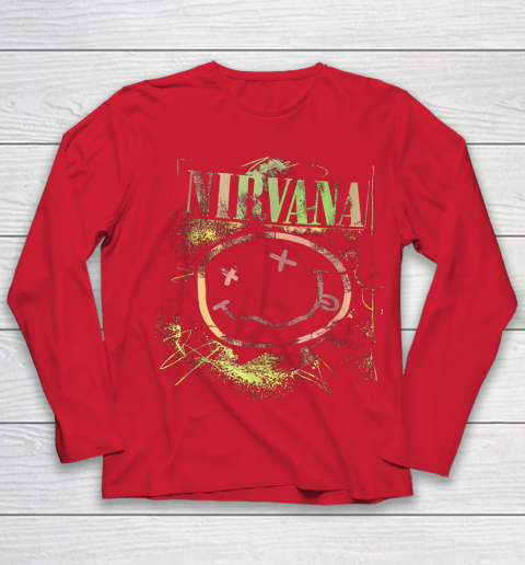 Vintage Nirvanas Smile Design Limited Youth Long Sleeve 8
