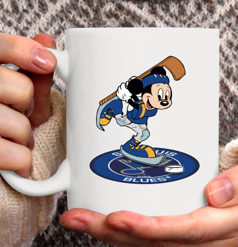 NHL Hockey St.Louis Blues Cheerful Mickey Disney Shirt Ceramic Mug 11oz 2