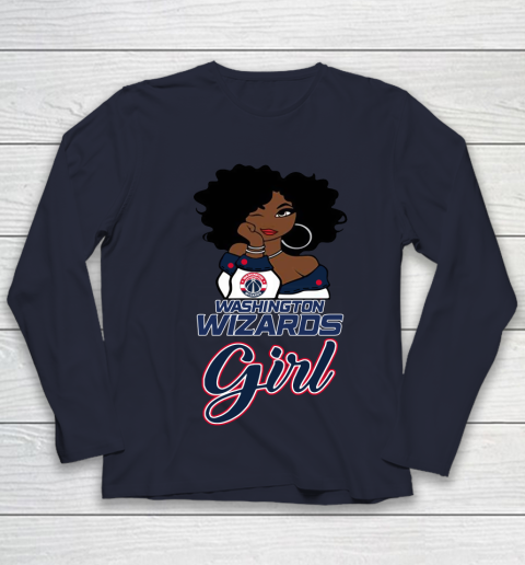 Washington Wizards Girl NBA Youth Long Sleeve 3