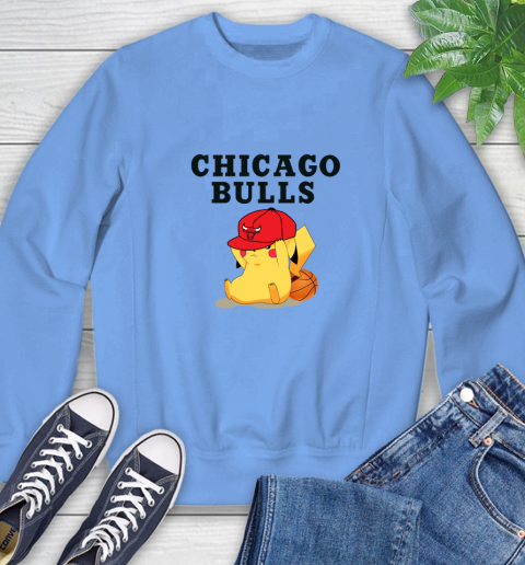 NBA Pikachu Basketball Sports Chicago Bulls Sweatshirt 11