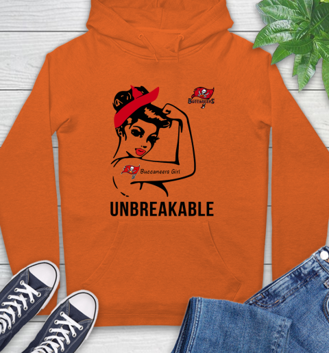 NFL Tampa Bay Buccaneers Girl Unbreakable Football Sports Hoodie 3