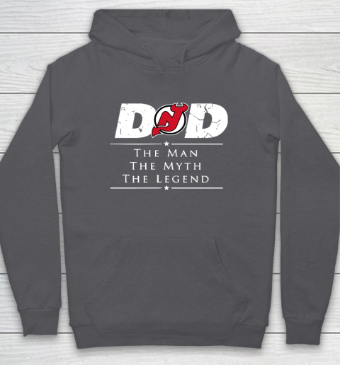 New Jersey Devils NHL Ice Hockey Dad The Man The Myth The Legend Hoodie 4
