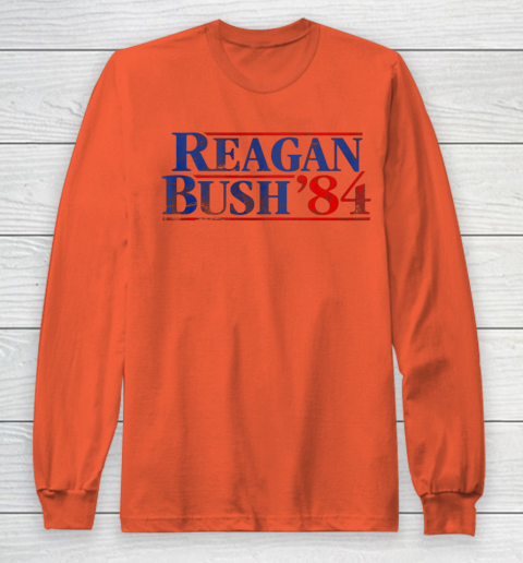 Reagan Bush 84 Vintage Style Conservative Republican Long Sleeve T-Shirt 3
