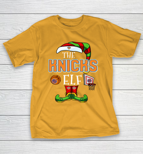 New York Knicks Christmas ELF Funny NBA T-Shirt 2