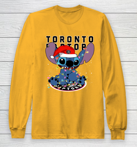 Toronto Raptors NBA noel stitch Basketball Christmas Long Sleeve T-Shirt 2