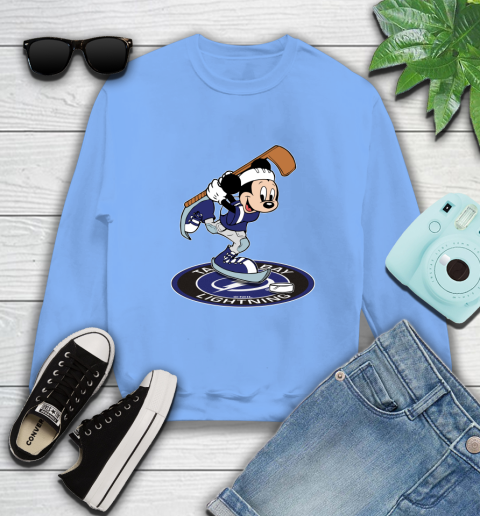 NHL Hockey Tampa Bay Lightning Cheerful Mickey Disney Shirt Sweatshirt 11