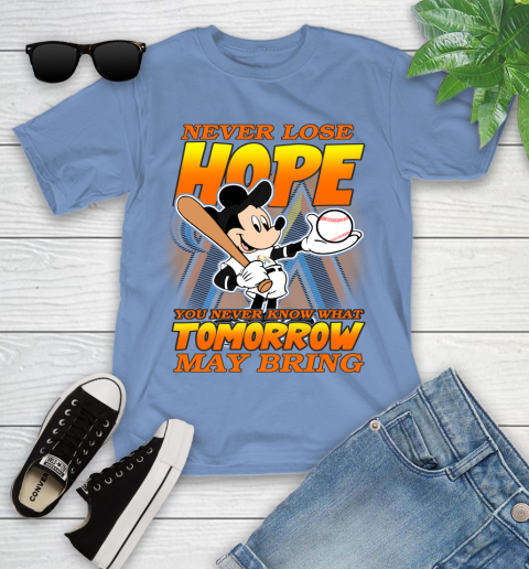 Miami Marlins MLB Baseball Mickey Disney Never Lose Hope Youth T-Shirt 15