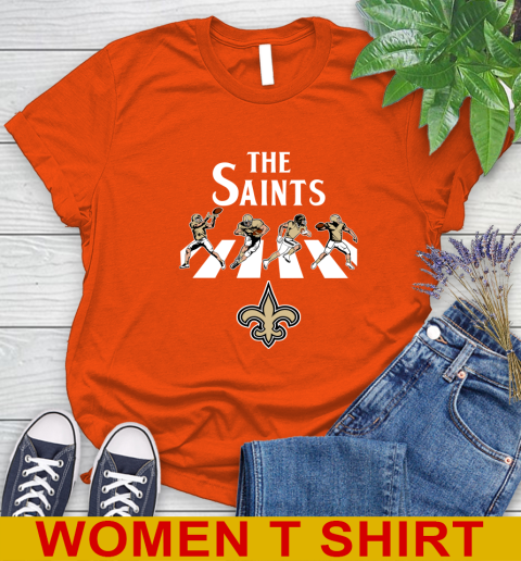 NFL Football New Orleans Saints The Beatles Rock Band Shirt Women's T-Shirt 3