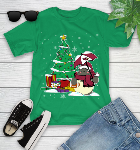 Arizona Cardinals NFL Football Cute Tonari No Totoro Christmas Sports Youth T-Shirt 8