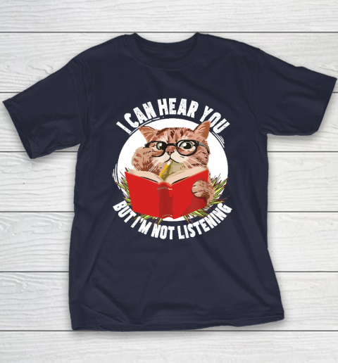 Funny Cat I Can Hear You But I'm Listening Youth T-Shirt 2