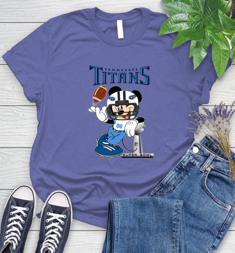 NFL Tennessee Titans Mickey Mouse Disney Super Bowl Football T Shirt Women's T-Shirt 11