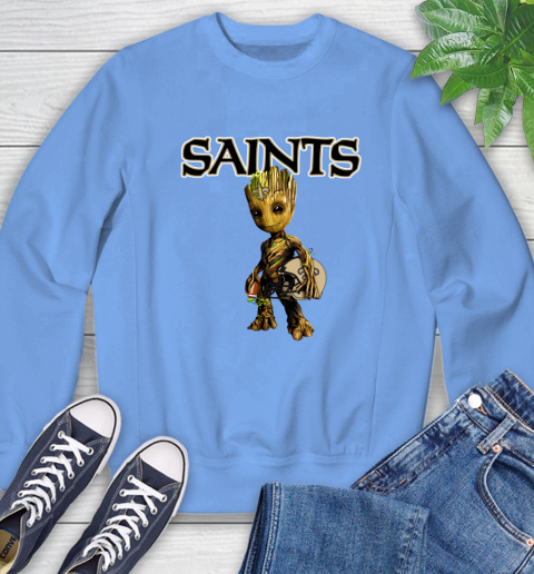 New Orleans Saints NFL Football Groot Marvel Guardians Of The Galaxy Sweatshirt 11
