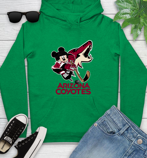 NHL Arizona Coyotes Mickey Mouse Disney Hockey T Shirt Youth Hoodie 7