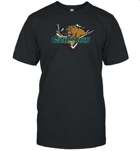 Echl Utah Grizzlies Hockey Logo T-Shirt
