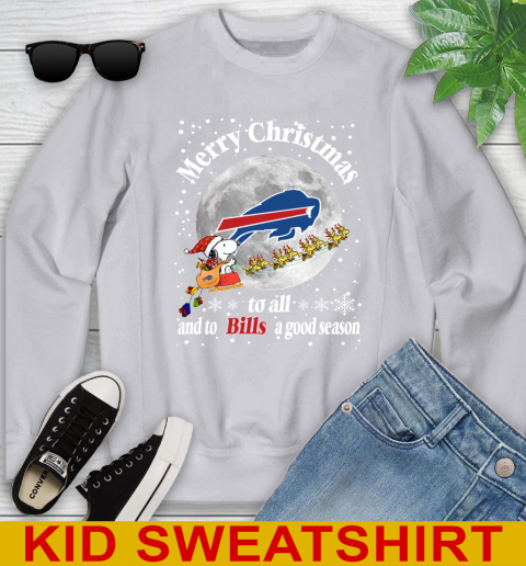 Buffalo Bills Merry Christmas To All And To Bills A Good Season NFL Football Sports Youth Sweatshirt 3
