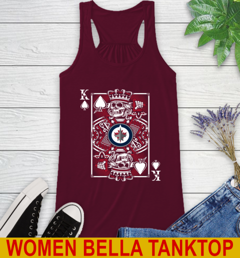 Winnipeg Jets NHL Hockey The King Of Spades Death Cards Shirt Racerback Tank 2