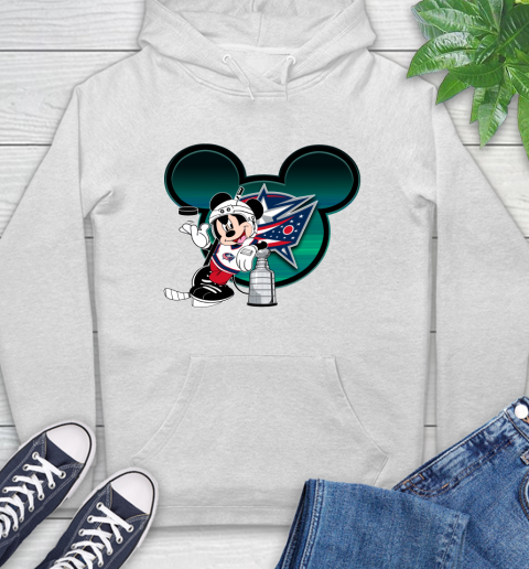 NHL Columbus Blue Jackets Stanley Cup Mickey Mouse Disney Hockey T Shirt Hoodie