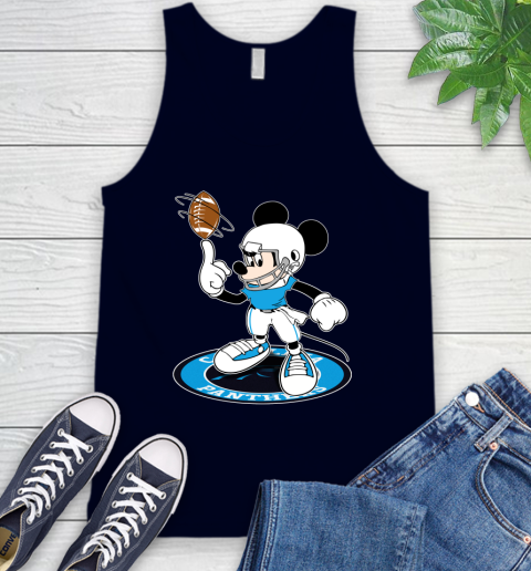 NFL Football Carolina Panthers Cheerful Mickey Disney Shirt Tank Top 3