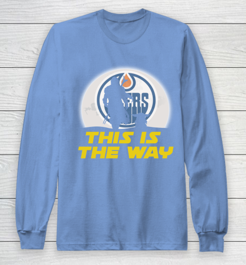 Edmonton Oilers NHL Ice Hockey Star Wars Yoda And Mandalorian This Is The Way Long Sleeve T-Shirt 8