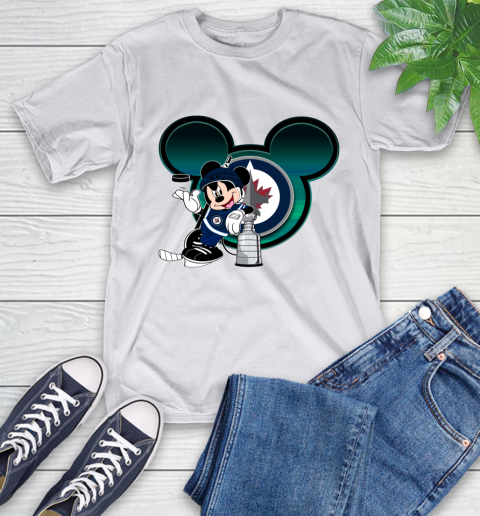 NHL Winnipeg Jets Stanley Cup Mickey Mouse Disney Hockey T Shirt T-Shirt 12