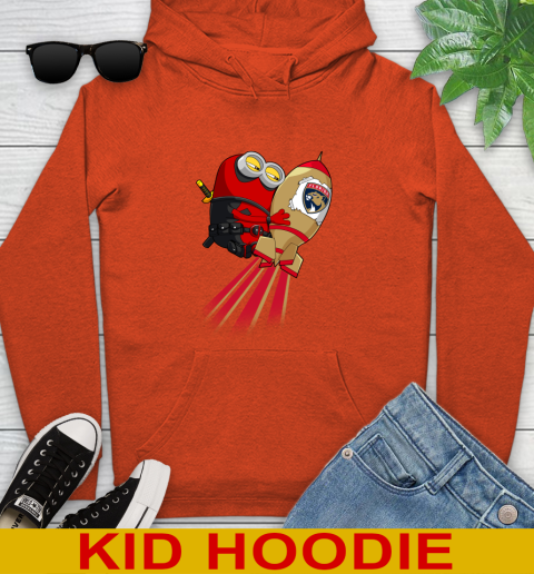 NHL Hockey Florida Panthers Deadpool Minion Marvel Shirt Youth Hoodie 5 NHL Hockey Florida Panthers Deadpool Minion Marvel Shirt Youth Hoodie - Image 5