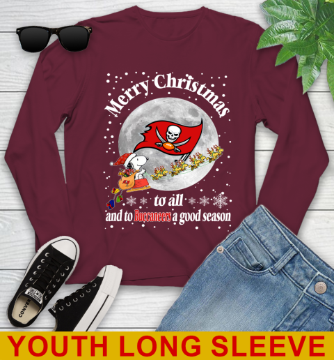 Tampa Bay Buccaneers Merry Christmas To All And To Buccaneers A Good Season NFL Football Sports Youth Long Sleeve 6