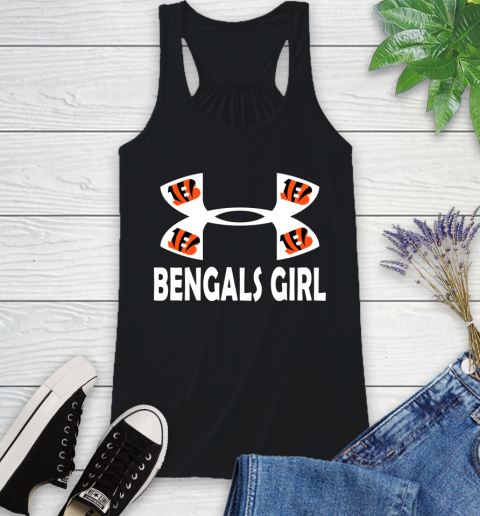NFL Cincinnati Bengals Girl Under Armour Football Sports Racerback Tank