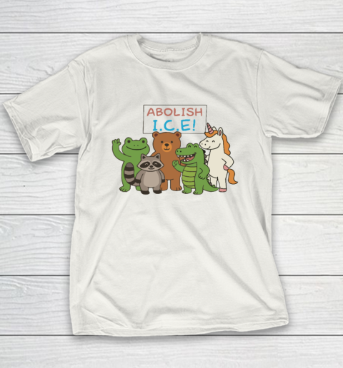 Abolish ICE Frog Unicorn Raccoon Bear Dinosaur Protest Youth T-Shirt