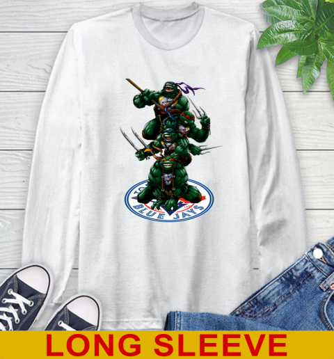 MLB Baseball Toronto Blue Jays Teenage Mutant Ninja Turtles Shirt Long Sleeve T-Shirt