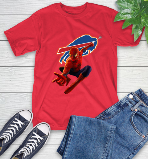NFL Spider Man Avengers Endgame Football Buffalo Bills T-Shirt 22
