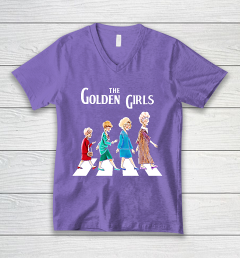 Golden Girls Tshirt fan art vintage retro The Golden Girls Rose Dorothy Blanche V-Neck T-Shirt 8